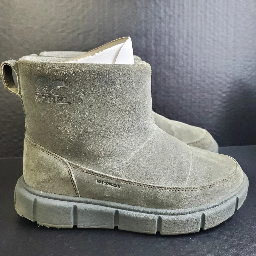 Explorer III Joan Waterproof Slip-On Cozy‎ Suede Boots Womens US Size 7 EU 38